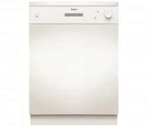 Image of Amica ZZV634W Full Size Semi Integrated Dishwasher