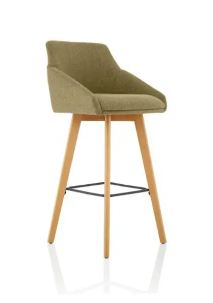 Image of Carmen Carmen Bespoke Wire Fabric Wooden Leg High Stool KCUP1951