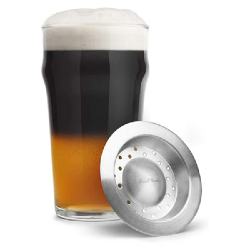 Image of Original Products Final Touch Black And Tan Glass Set