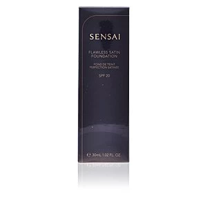 Image of SENSAI flawless satin foundation SPF20 #206-brown beig