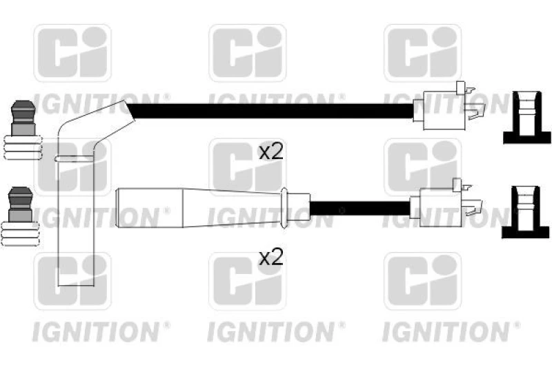 Image of QUINTON HAZELL Ignition lead set QUINTON HAZELL XC781