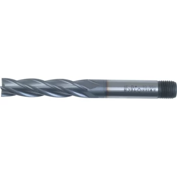 Image of 20.00MM Series 37 HSS-Co 8% 4 Flute Threaded Shank Long Series End Mills - TiCN Coated