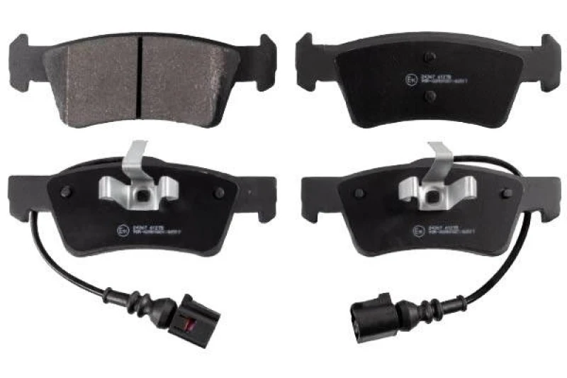 Image of Blue PRINT ADV184246 Brake pad set Rear Axle, incl. wear warning contact, with piston clip Brake Pad Set,disc brake (402)