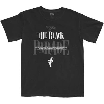 Image of My Chemical Romance - Track Listing Unisex Large T-Shirt - Black