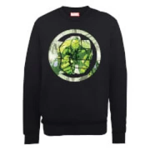Image of Marvel Avengers Assemble Hulk Montage Sweatshirt - Black - XXL