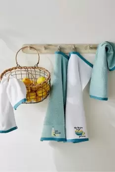 Image of 'Make Lemonade' Cotton Tea Towel Pack of 4