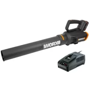 image of Worx WG547E 20V MAX Blower Vac with 1x 2.0Ah Battery & Charger - N/A