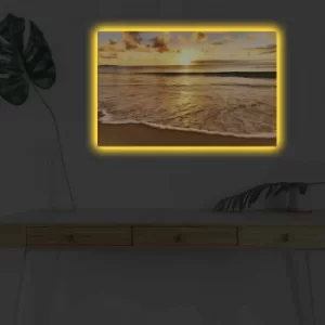 Image of 4570DHDACT-097 Multicolor Decorative LED Lighted Canvas Painting
