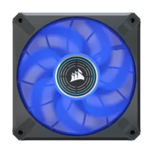 image of Jedel 12cm Blue LED Case Cooling Fan, Fluid Dynamic, 1200 RPM Cooling