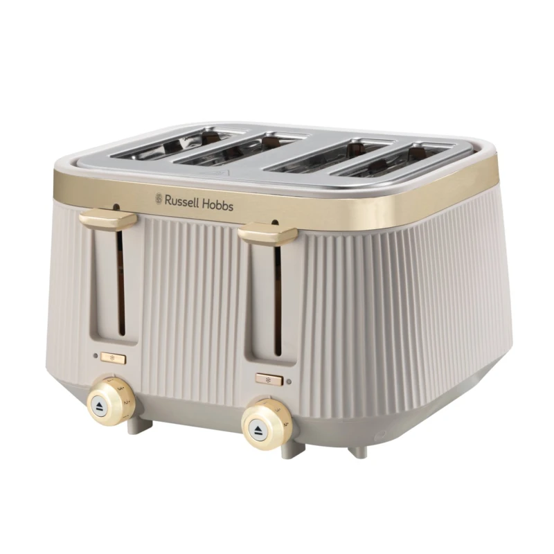 Image of Russell Hobbs Russell Hobbs 26771 Bronte 4 Slice Toaster - Stone
