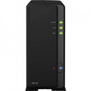 Image of Synology DiskStation DS118 NAS Server casing 1 Bay 4K video support
