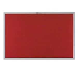 Image of Nobo Felt Notice Board Europlus Red 1800 x 1200 mm