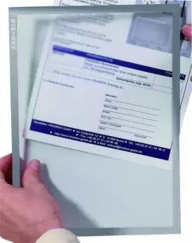Image of Franken Document Holder X-Tra Line DIN A3 Magnetic Grey 1 Piece