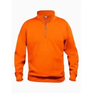 Image of Clique Unisex Adult Basic Half Zip Sweatshirt (3XL) (Visibility Orange)