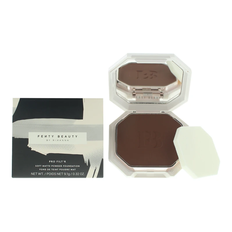 Image of Fenty Beauty Pro Filter Soft Matte 495 Deep With Warm Bronze Undertones Powder Foundation 9.1g