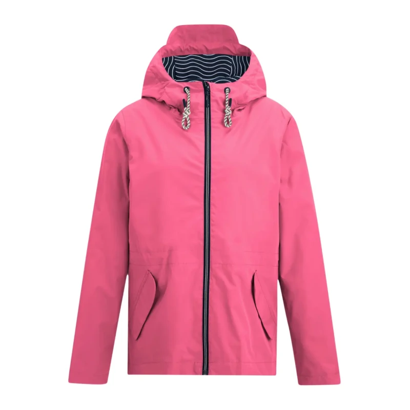Image of Regatta Womens Bayletta Hooded Waterproof Jacket in Pink Size: 10 Pink Female 10