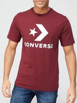 Converse Star Chevron Tee - Burgundy , Burgundy, Size 2XL, Men