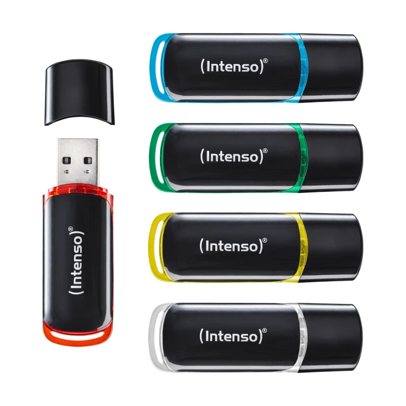 Image of Intenso 3511595 USB flash drive 64GB USB Type-A 2.0 Black. Red. Green