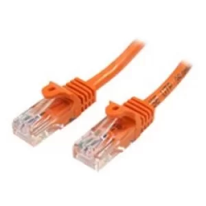 image of StarTech 2m Cat5e Orange Snagless RJ45 UTP Cat 5e Patch Cable 2m Patch Cord