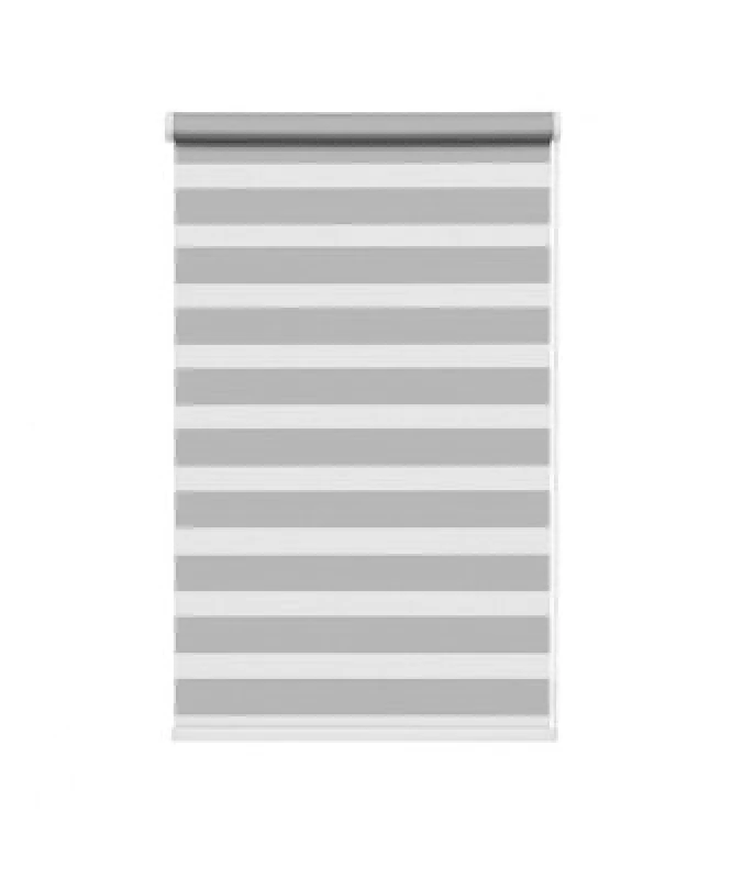 Image of Silver Day & Night Zebra Roller Blind (165Cm Drop) - 50Cm
