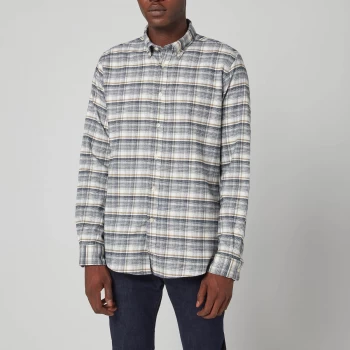 Image of Barbour X Steve McQueen Mens Java Shirt - Whisper White - M