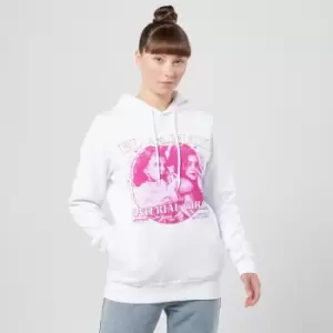 image of Stranger Things El And Max Material Girls Hoodie - White - L