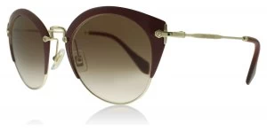 Image of Miu Miu MU53RS Sunglasses Amaranth / Pale Gold UA50A6 52mm
