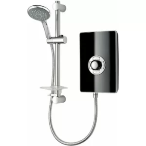 Image of Triton Aspirante Electric Shower 8.5kW Modern Black Gloss 5 Spray