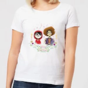 Image of Coco Miguel And Hector Womens T-Shirt - White
