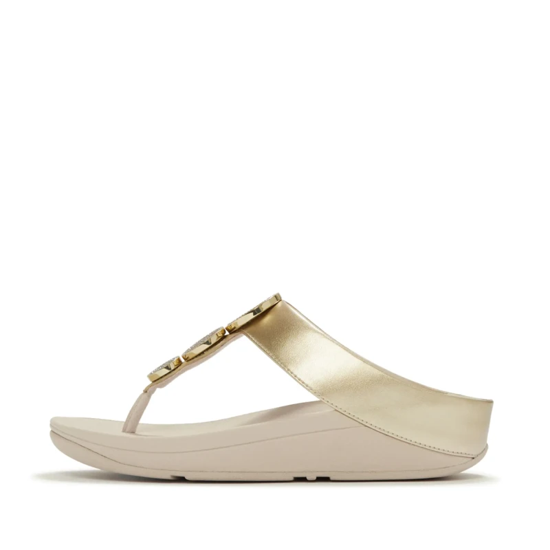 Image of FitFlop Womens flip-flops FitFlop Halo Dore Female 42