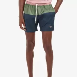 Image of Barbour Heritage John Colour Block Swim Shorts - M