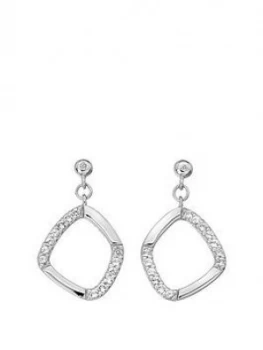 image of Hot Diamonds Behold White Topaz Earrings