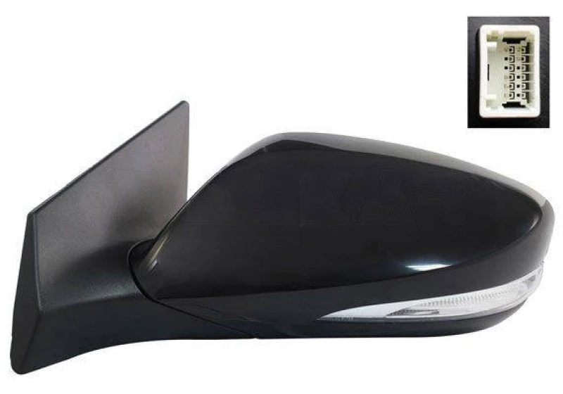 Image of ALKAR 6125615 Wing mirror Left, Electric, Convex, primed Outside Mirror (50)
