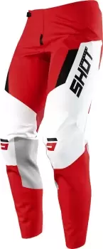 Image of Shot Contact Chase Motocross Pants, white-red, Size 36, white-red, Size 36