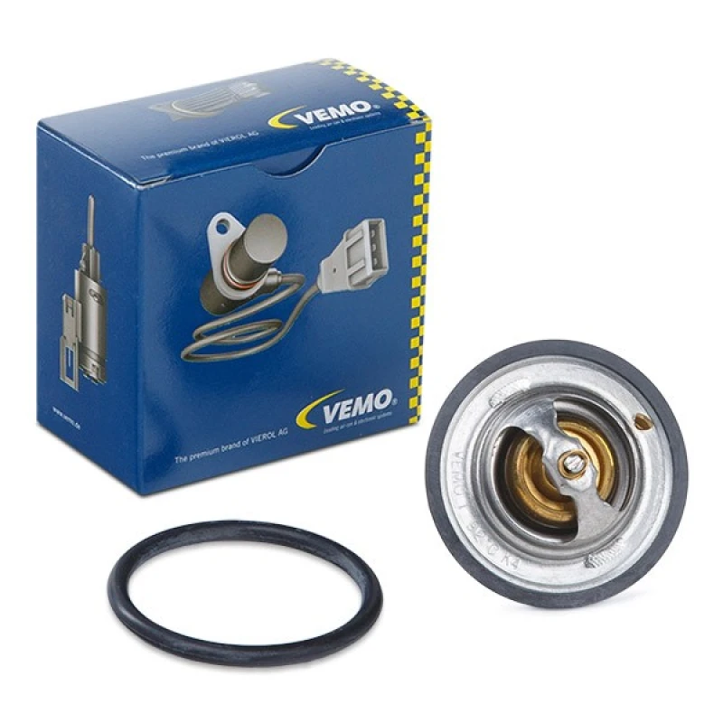 Image of VEMO V40-99-0009 Engine thermostat Opening Temperature: 92°C, 48mm, with gasket/seal Thermostat,coolant (316)