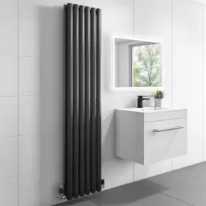 image of Anthracite Vertical Double Panel Radiator 1600 x 360mm - Margo