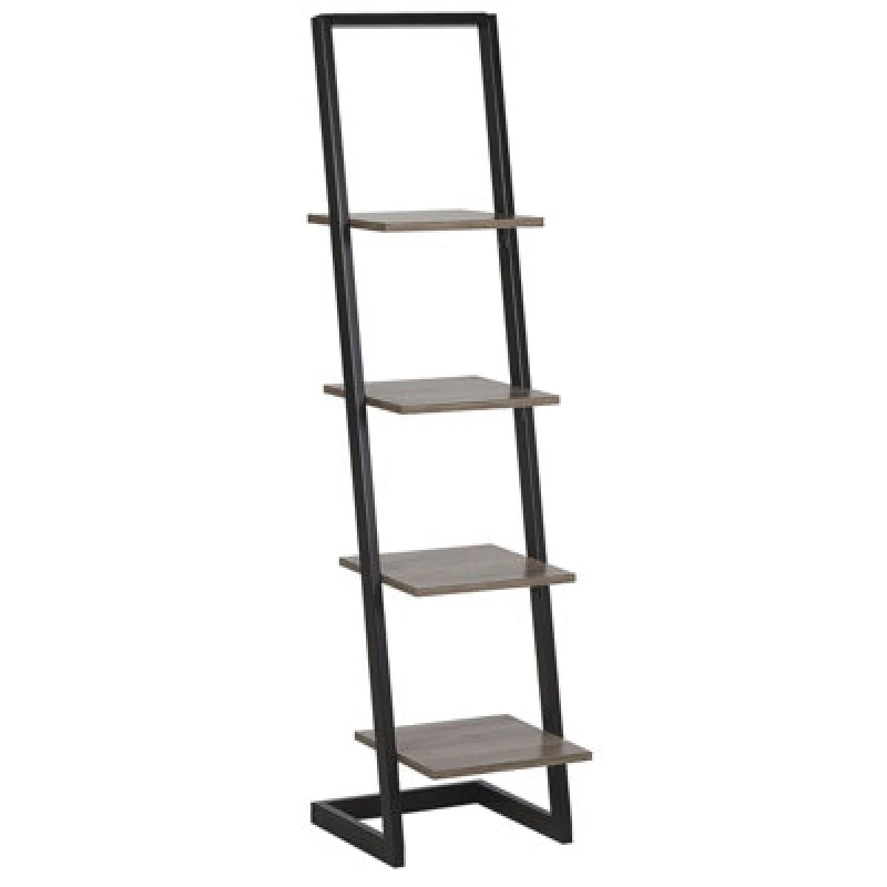 Image of Beliani 4 Tier Shelving Unit Joplin 143cm Black