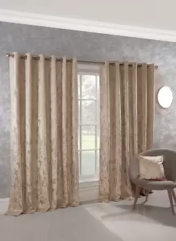Image of Sundour Malmo Curtains, 168 x 183cm, Natural