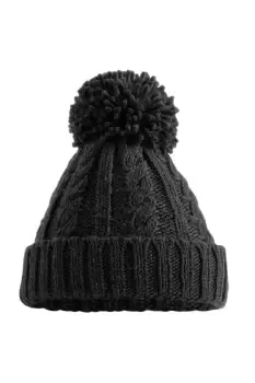 Image of Unsiex Cable Knit Melange Beanie
