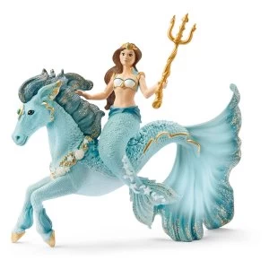 Image of Schleich - Bayala Mermaid Eyela on Underwater Horse Toy Figures