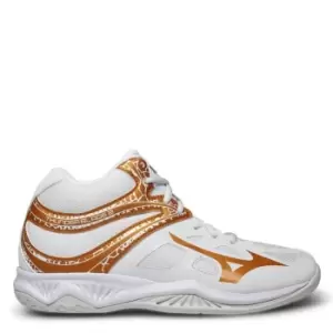 Image of Mizuno Thunder Blade 2 Mid Netball Trainers - White