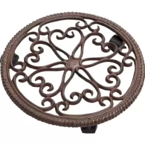 Image of St Helens Brown Garden Pot Mover 29cm