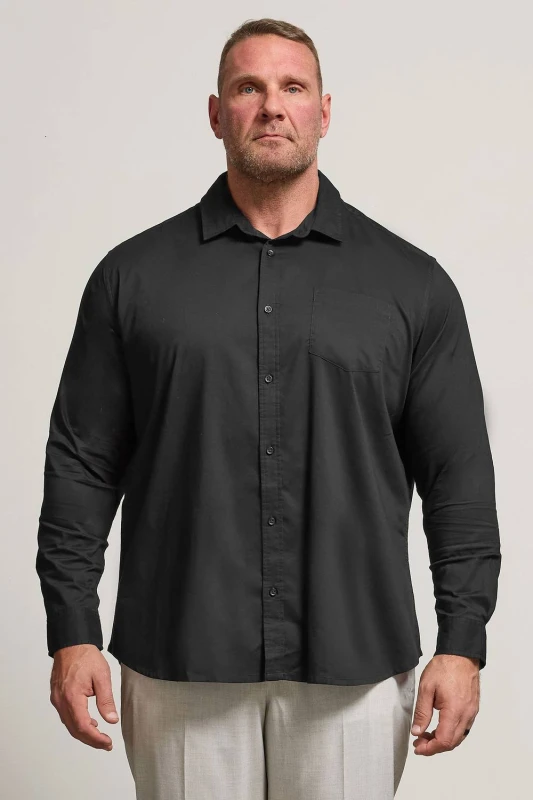Image of BadRhino Stretch Long Sleeve Shirt Black