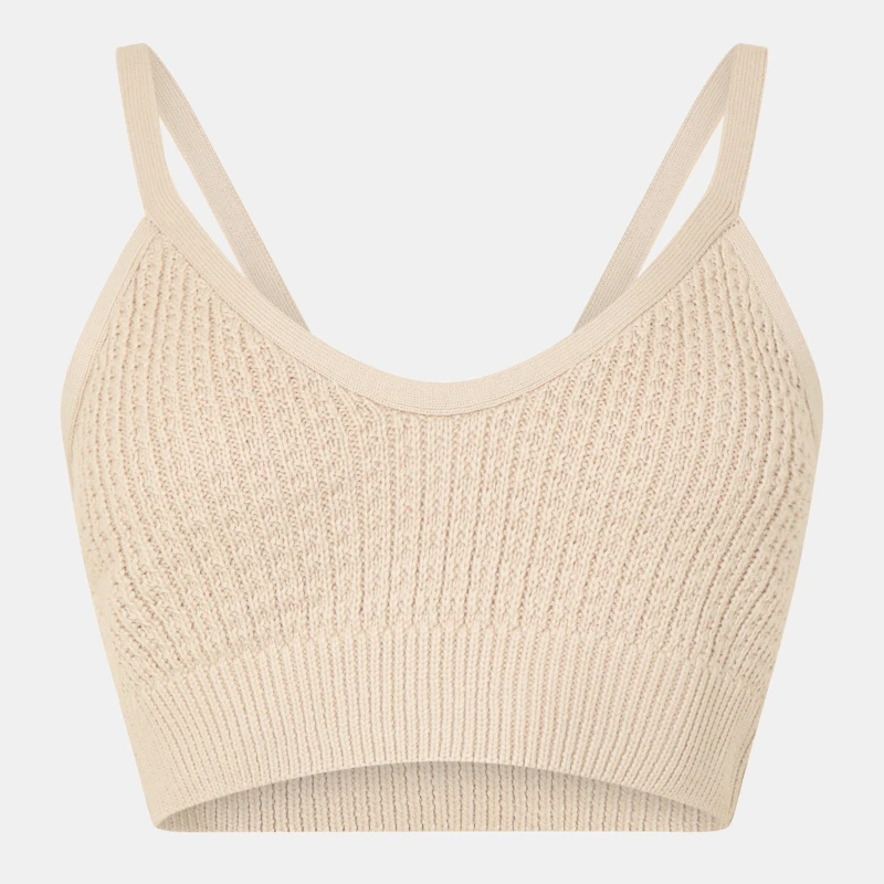 Image of Jack Wills Stitchy Knit Bralette - Neutral Neutral 8