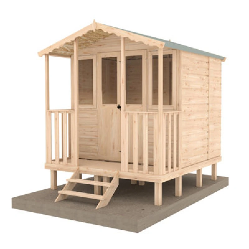 Image of Shire Thornham SummerHouse - Brown Brown 7 x 7ft