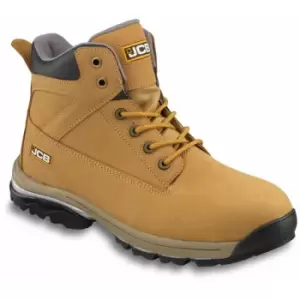 Image of WORKMAX Safety Work Boots Tan Honey Steel Toecap & Midsole - Size 11 - JCB