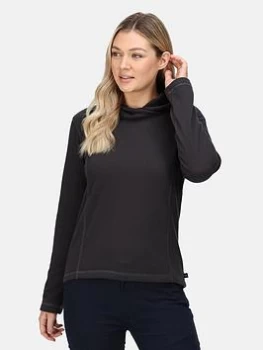 image of Regatta Kyrielle Fleece - Black, Grey, Size 10, Women