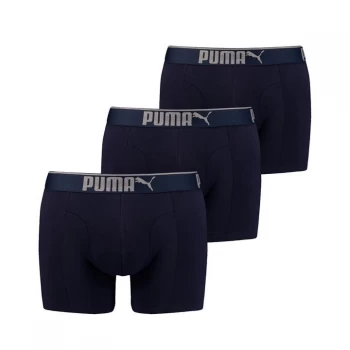 image of Puma 3 Pack of Premium Boxers - Navy