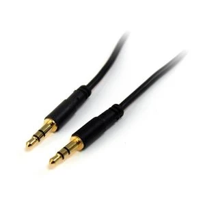 image of StarTech 3ft Slim 3.5mm Stereo Audio Cable MM