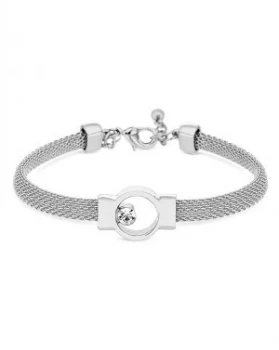 Image of Jon Richard Mesh Crystal Stone Bracelet